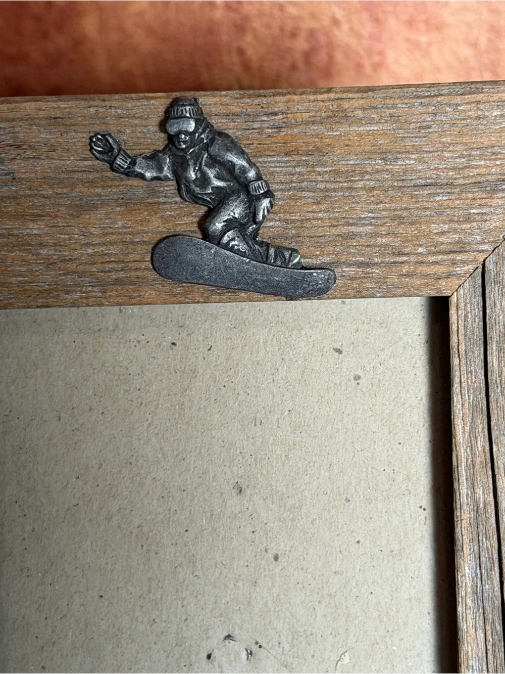 Breckenridge Colorado Reclaimed Barn Wood 4x6 Picture Frame Snowboarding